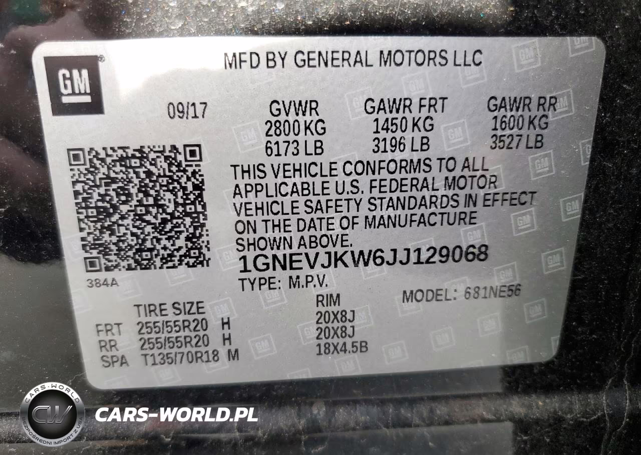 2018 Chevrolet Traverse Premier VIN:1GNEVJKW6JJ129068 - 13