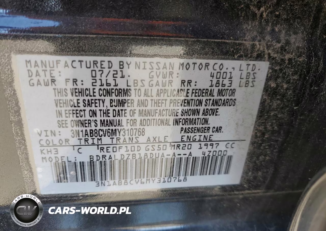 2021 Nissan Sentra Sv VIN:3N1AB8CV6MY310768 - 12