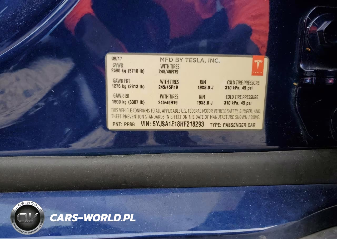 2017 Tesla Model S VIN:5YJSA1E18HF218293 - 12