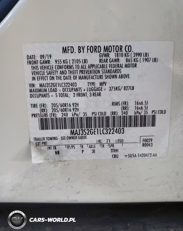 2020 Ford Ecosport Se VIN:MAJ3S2GE1LC322403 - 14