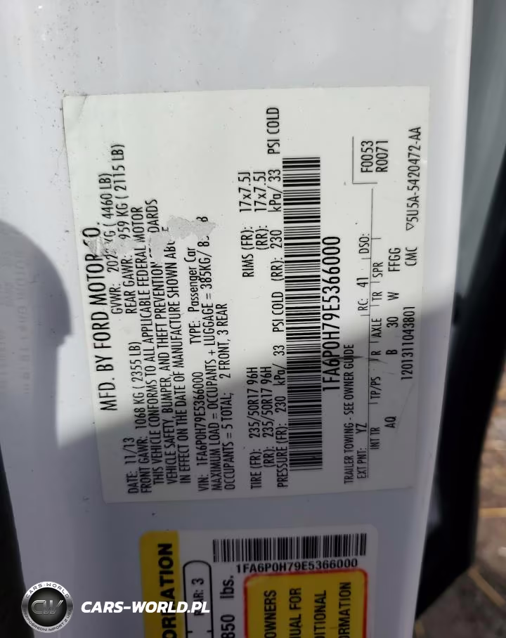 2014 Ford Fusion Se VIN:1FA6P0H79E5366000 - 12