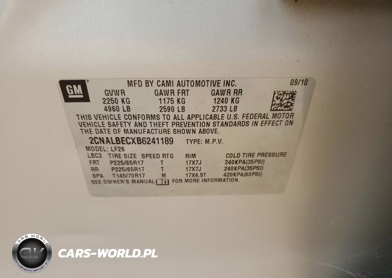 2011 Chevrolet Equinox Ls VIN:2CNALBECXB6241189 - 13
