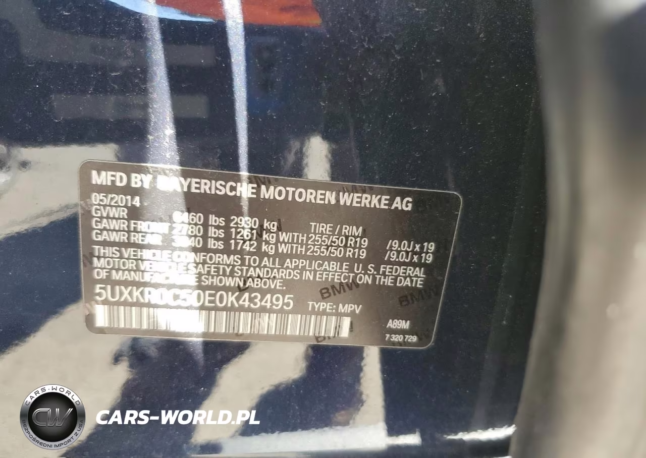 2014 BMW X5 xDrive35I VIN:5UXKR0C50E0K43495 - 13
