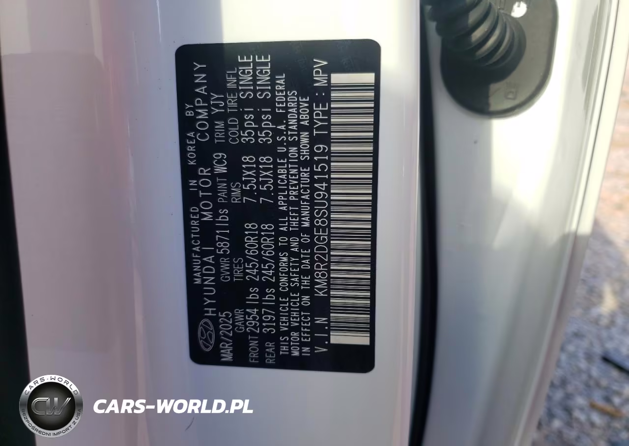 2025 Hyundai Palisade Sel VIN:KM8R2DGE8SU941519 - 13