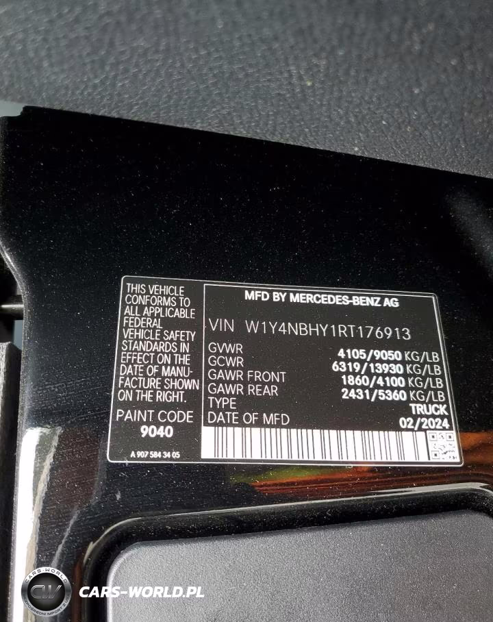 2024 Mercedes-Benz Sprinter 2500 VIN:W1Y4NBHY1RT176913 - 13