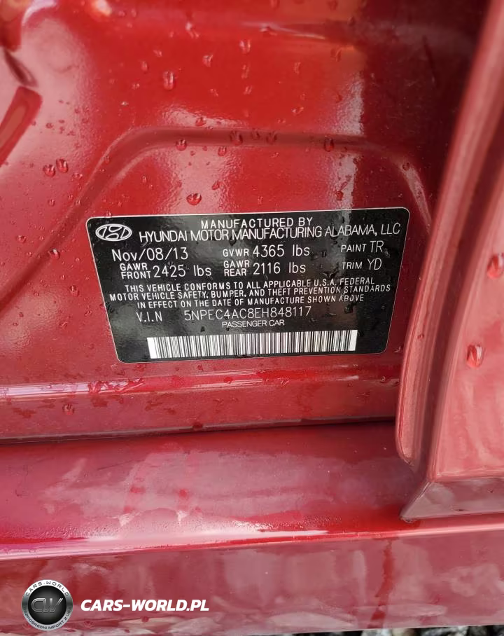2014 Hyundai Sonata Se VIN:5NPEC4AC8EH848117 - 13