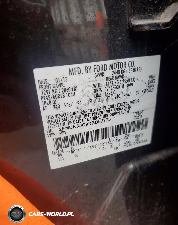 2013 Ford Edge Sel VIN:2FMDK3JC9DBB62778 - 14