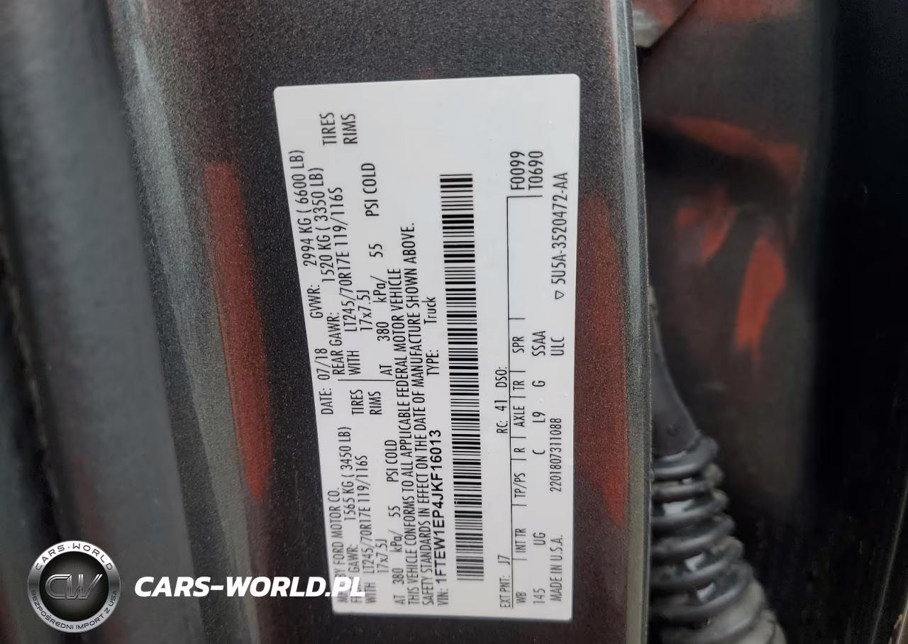 2018 Ford F150 Supercrew VIN:1FTEW1EP4JKF16013 - 12