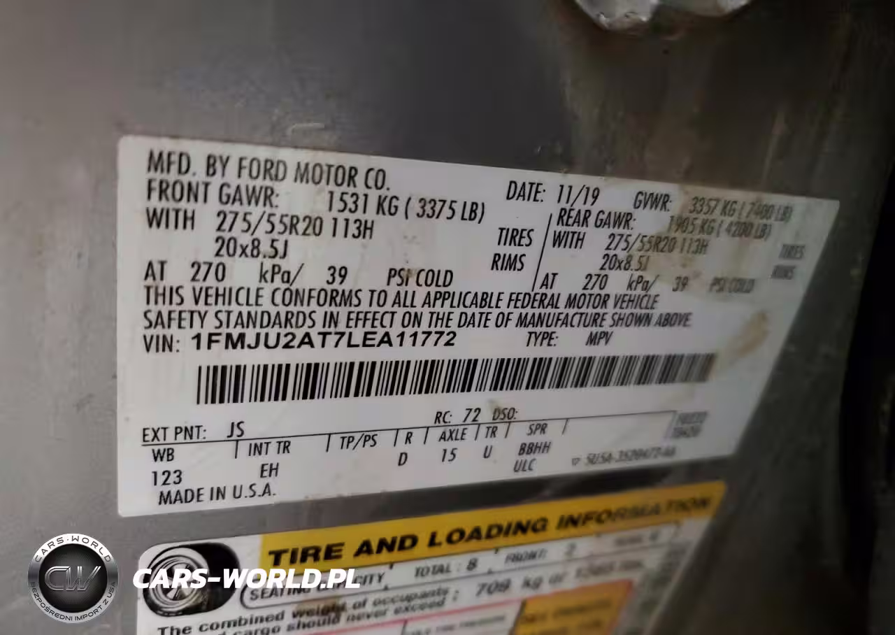 2020 Ford Expedition Limited VIN:1FMJU2AT7LEA11772 - 13