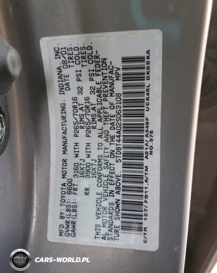 2002 Toyota Sequoia Sr5 VIN:5TDBT44A02S063108 - 13