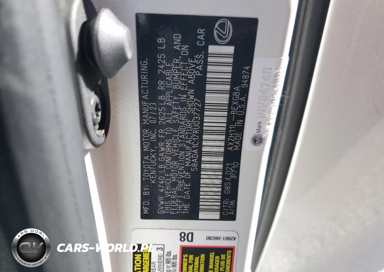 2024 Lexus Es 300H Base VIN:58ADA1C17RU037727 - 13