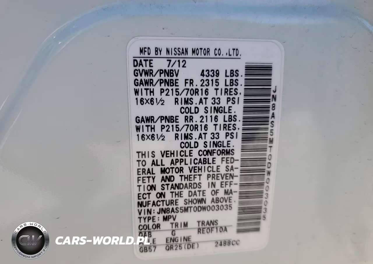 2013 Nissan Rogue S VIN:JN8AS5MT0DW003035 - 13
