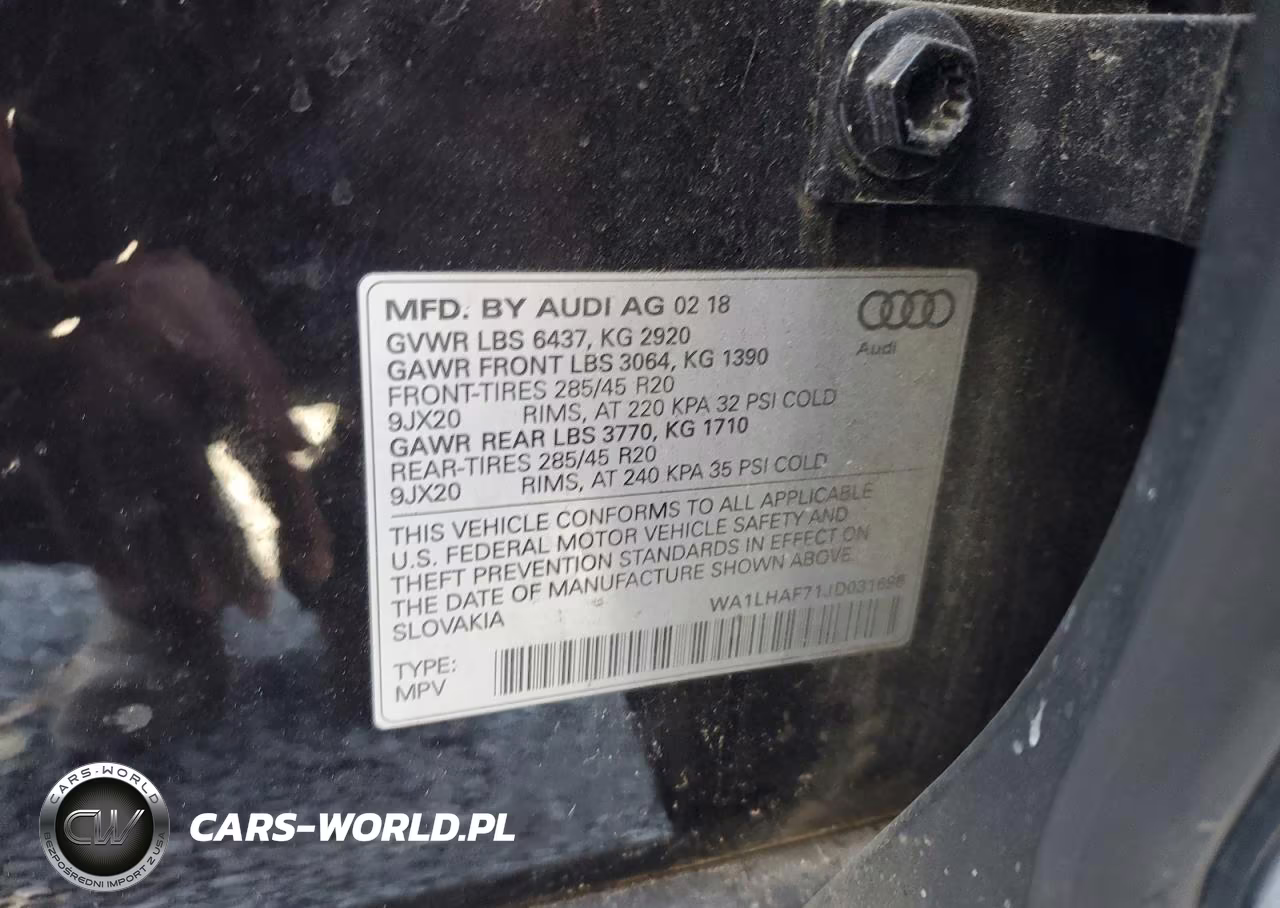 2018 Audi Q7 Premium Plus VIN:WA1LHAF71JD031696 - 13