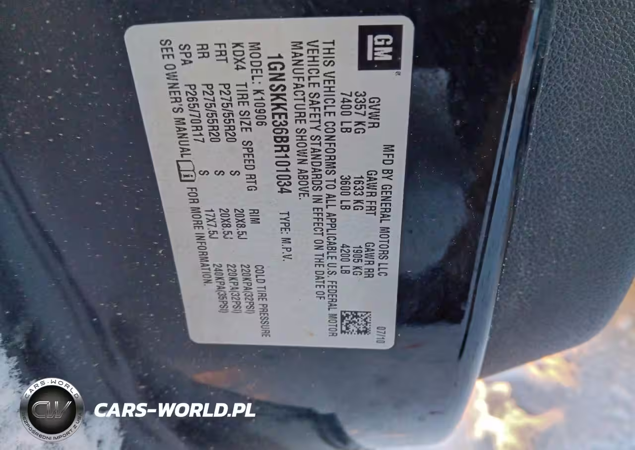 2011 Chevrolet Suburban K1500 Ltz VIN:1GNSKKE36BR101034 - 12