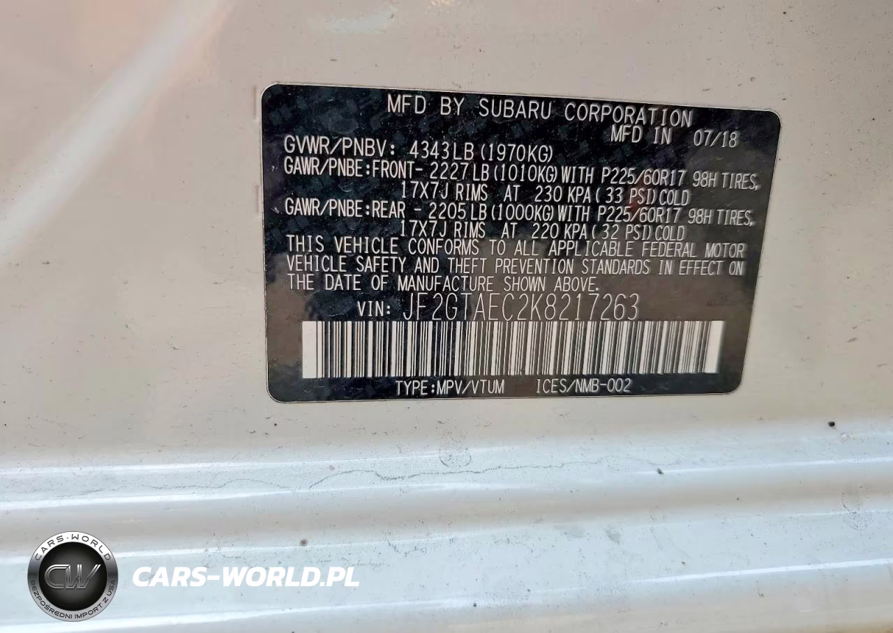 2019 Subaru Crosstrek Premium VIN:JF2GTAEC2K8217263 - 12