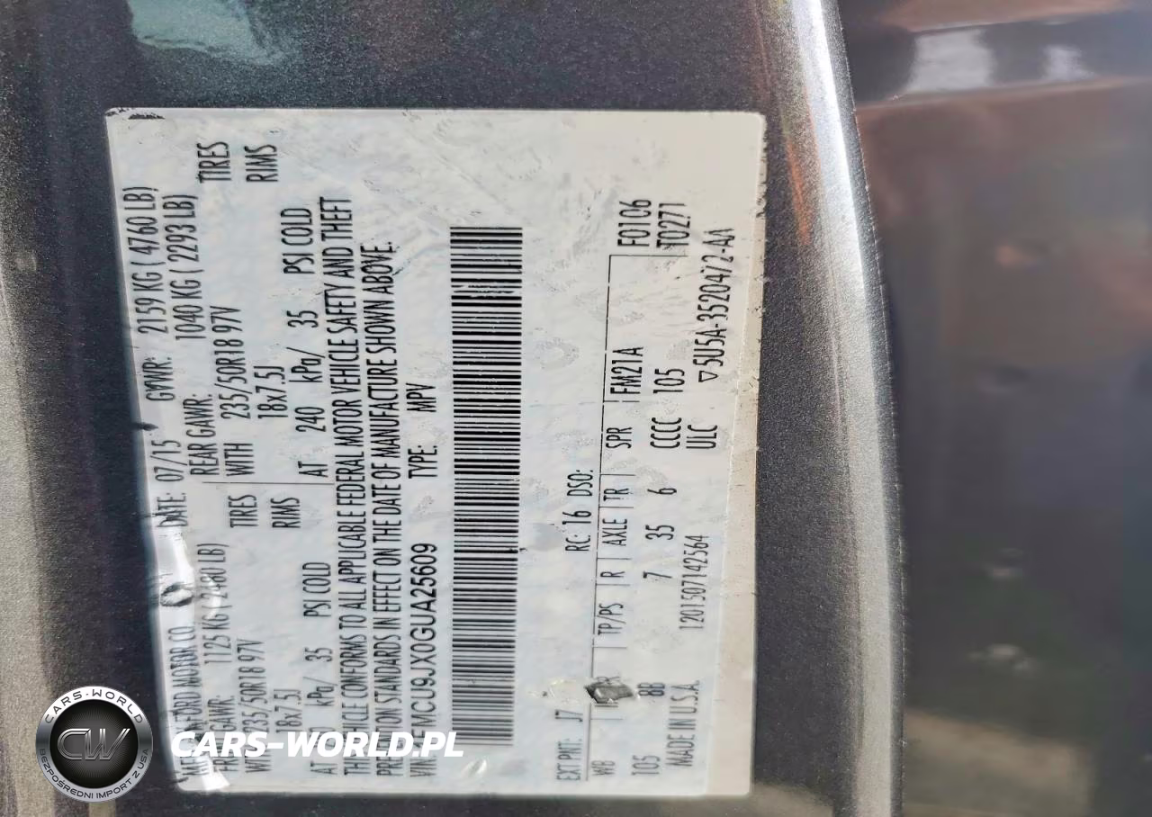 2016 Ford Escape Titanium VIN:1FMCU9JX0GUA25609 - 13