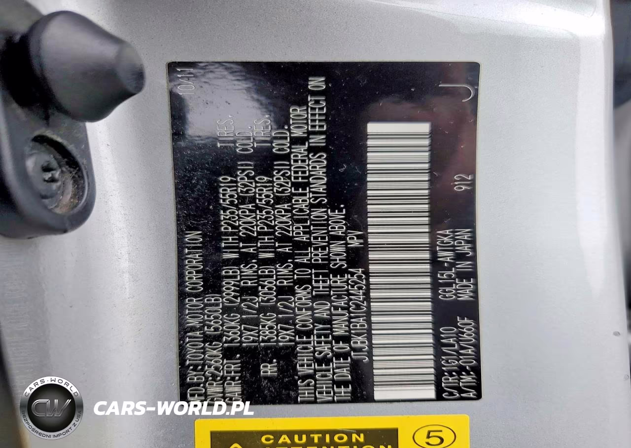 2012 Lexus Rx 350 VIN:JTJBK1BA1C2445254 - 14