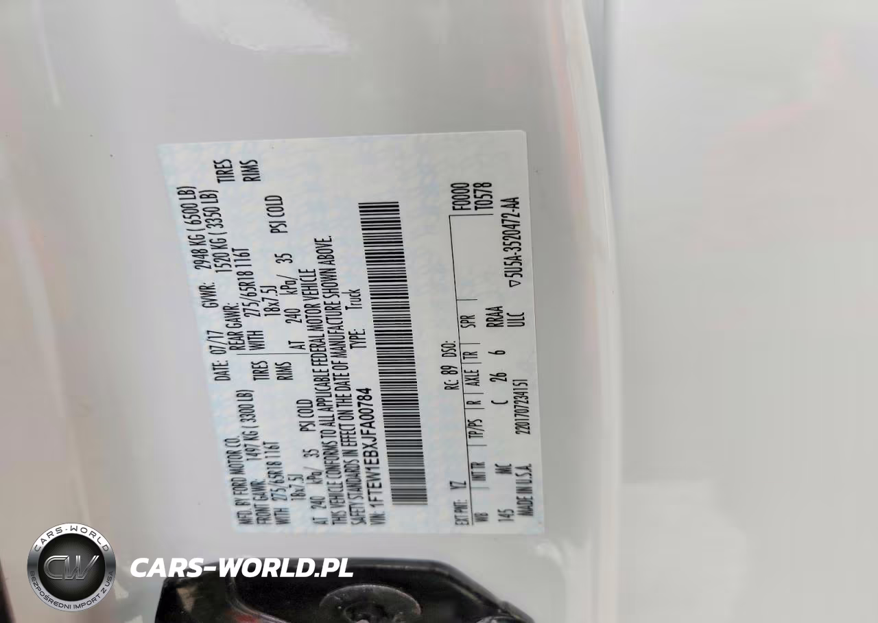 2018 Ford F150 Supercrew VIN:1FTEW1EBXJFA00784 - 12