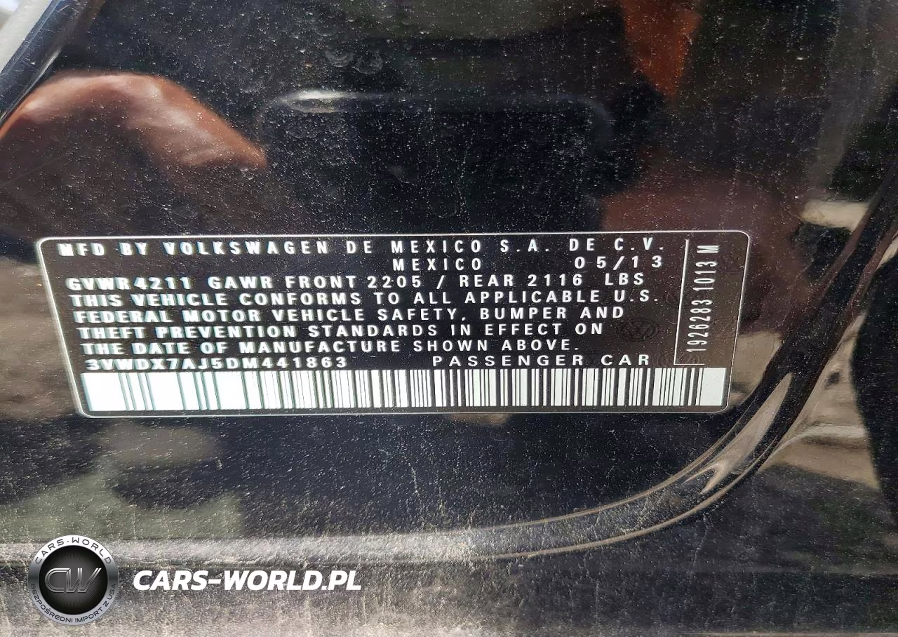 2013 Volkswagen Jetta Se VIN:3VWDX7AJ5DM441863 - 12