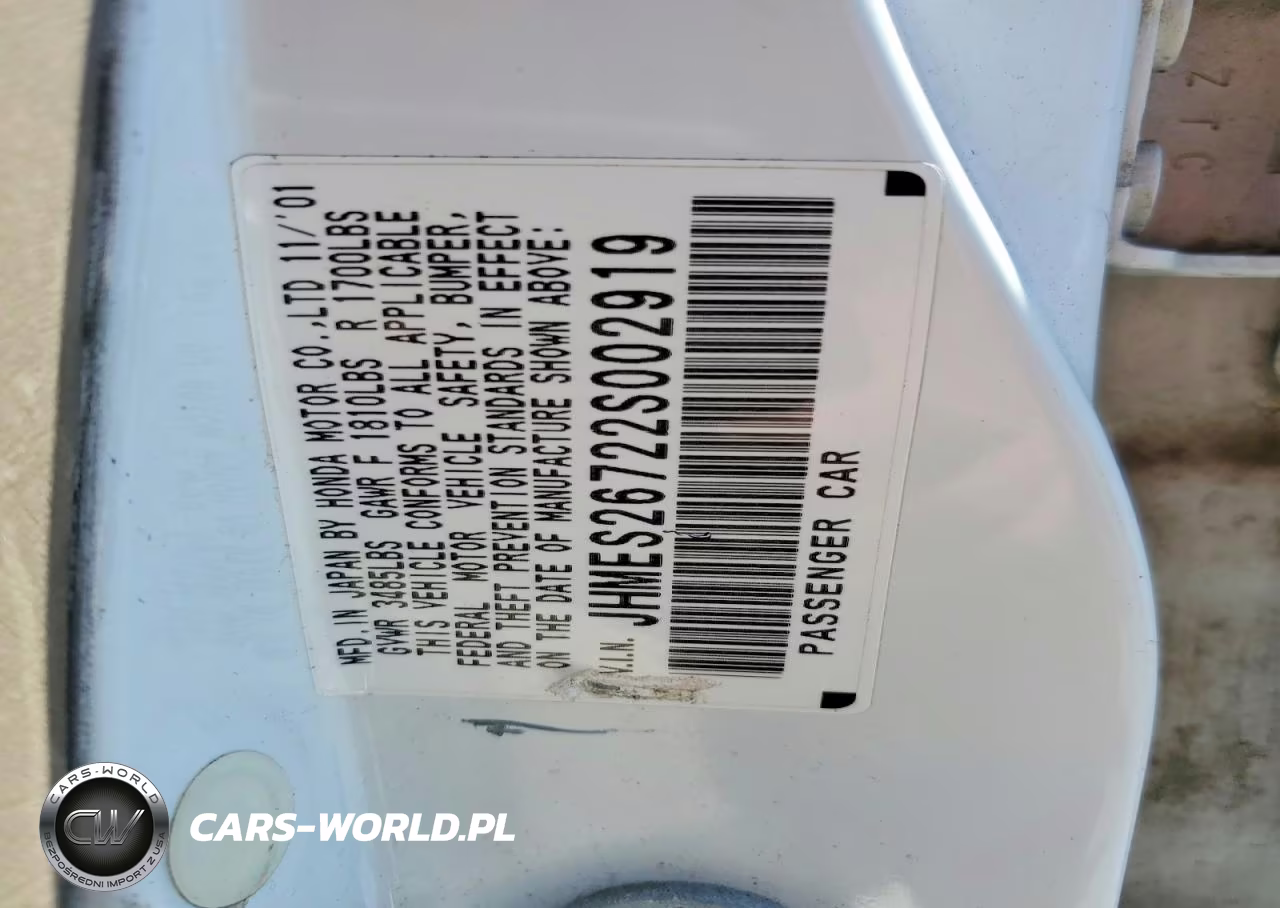 2002 Honda Civic VIN:JHMES26722S002919 - 12