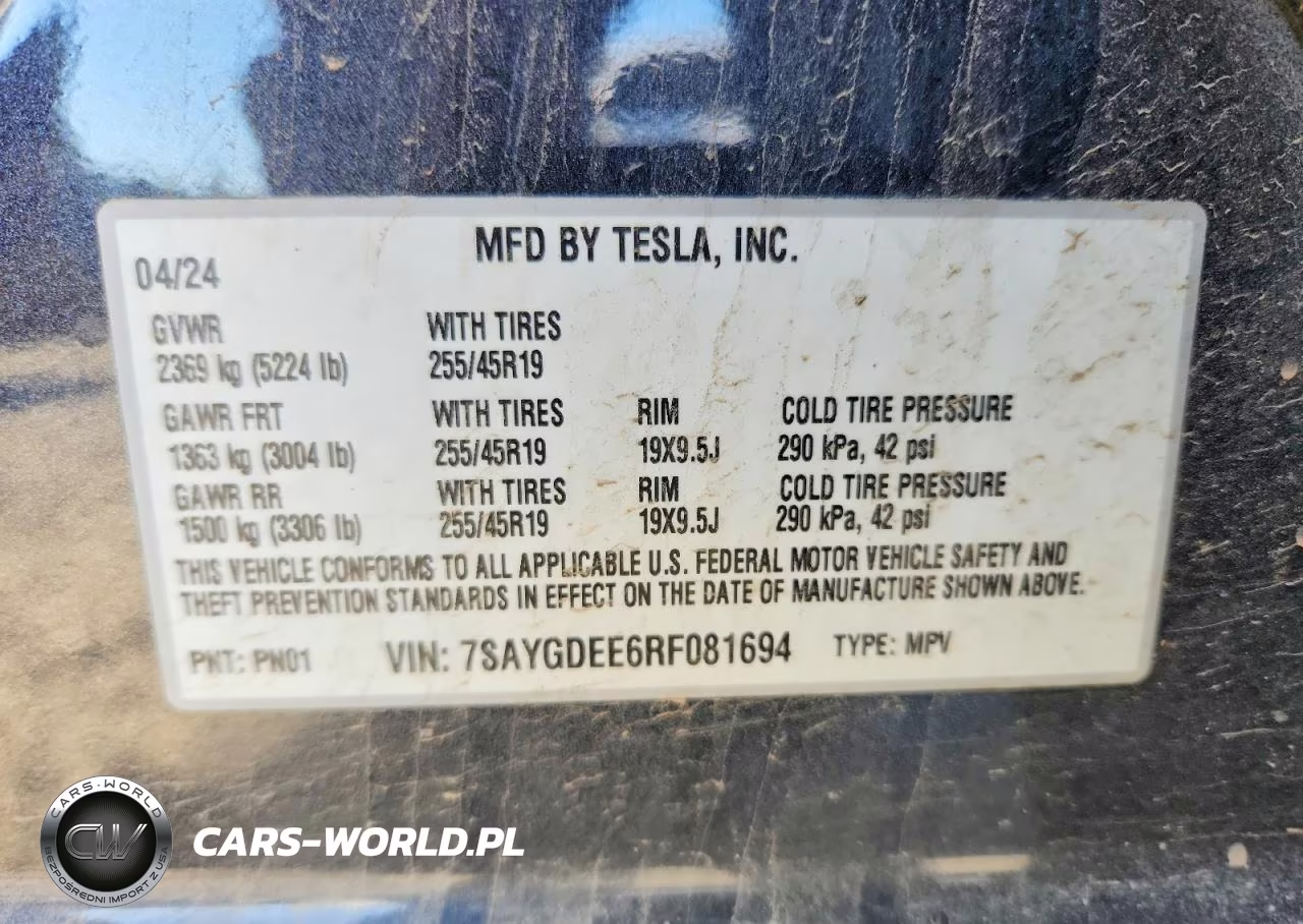 2024 Tesla Model Y VIN:7SAYGDEE6RF081694 - 12