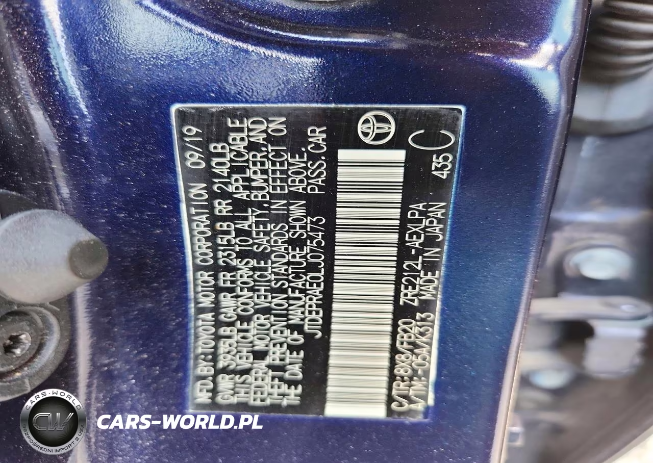 2020 Toyota Corolla Le VIN:JTDEPRAE0LJ075473 - 13