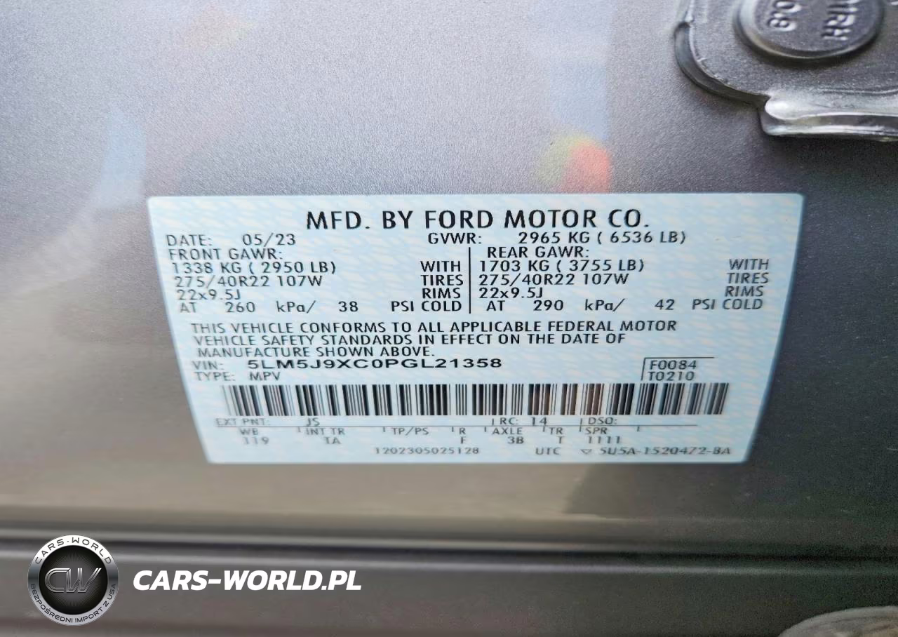 2023 Lincoln Aviator Black Label VIN:5LM5J9XC0PGL21358 - 13