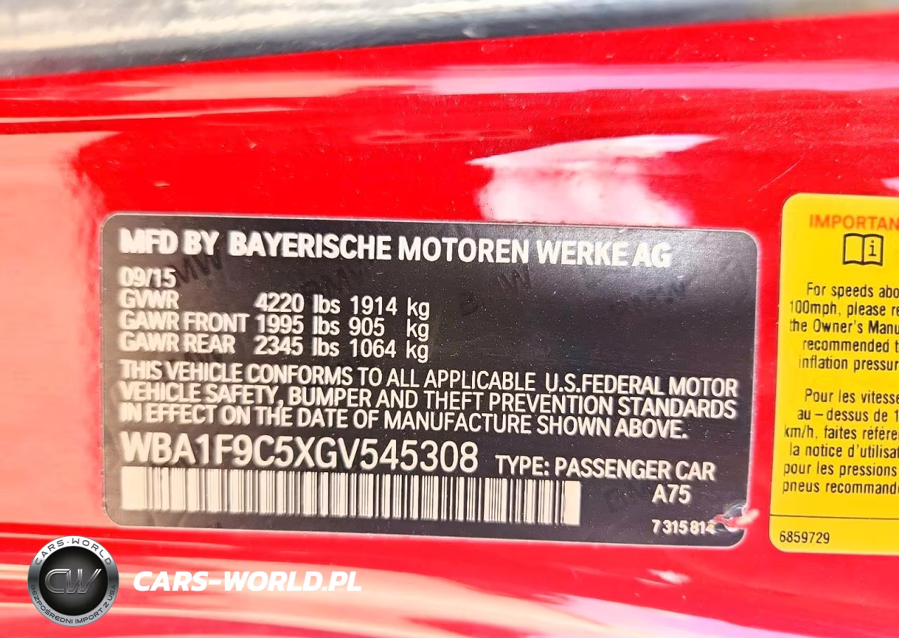 2016 BMW 228 I Sulev VIN:WBA1F9C5XGV545308 - 12