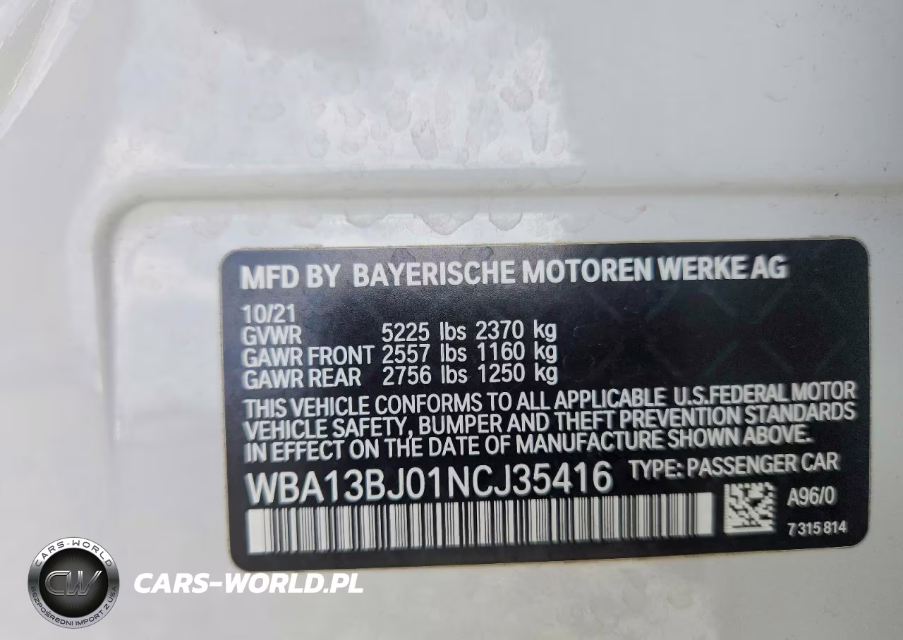 2022 BMW 530 Xi VIN:WBA13BJ01NCJ35416 - 12