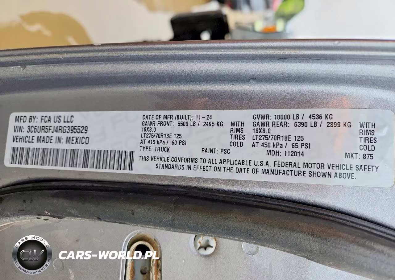 2024 Ram 2500 Laramie VIN:3C6UR5FJ4RG395529 - 12