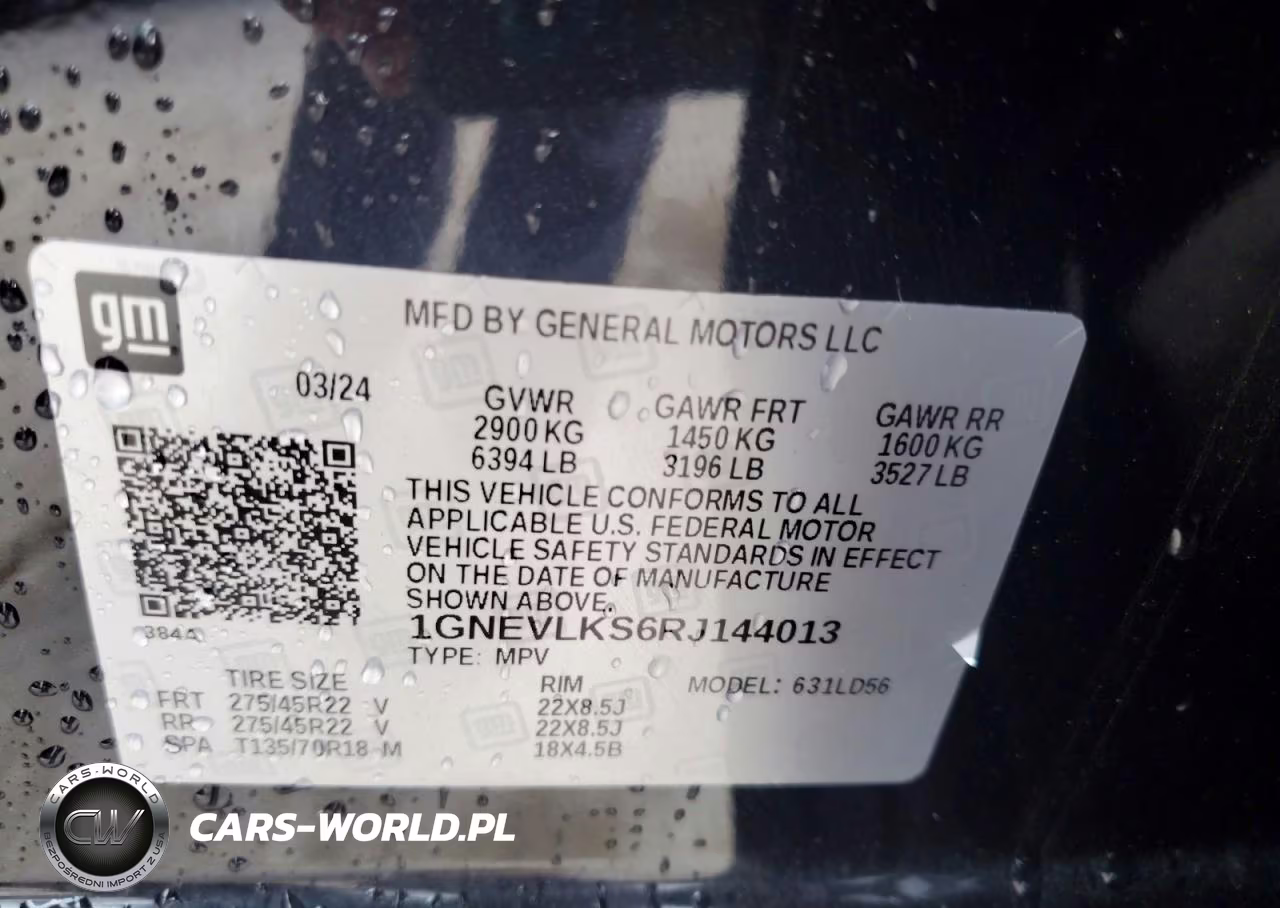2024 Chevrolet Traverse Rs VIN:1GNEVLKS6RJ144013 - 13
