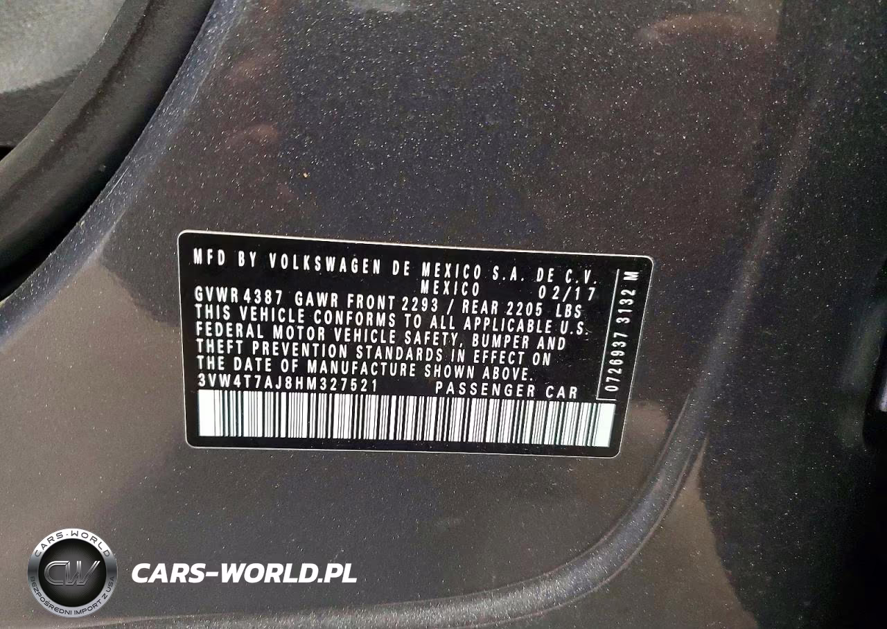 2017 Volkswagen Jetta Gli VIN:3VW4T7AJ8HM327521 - 12