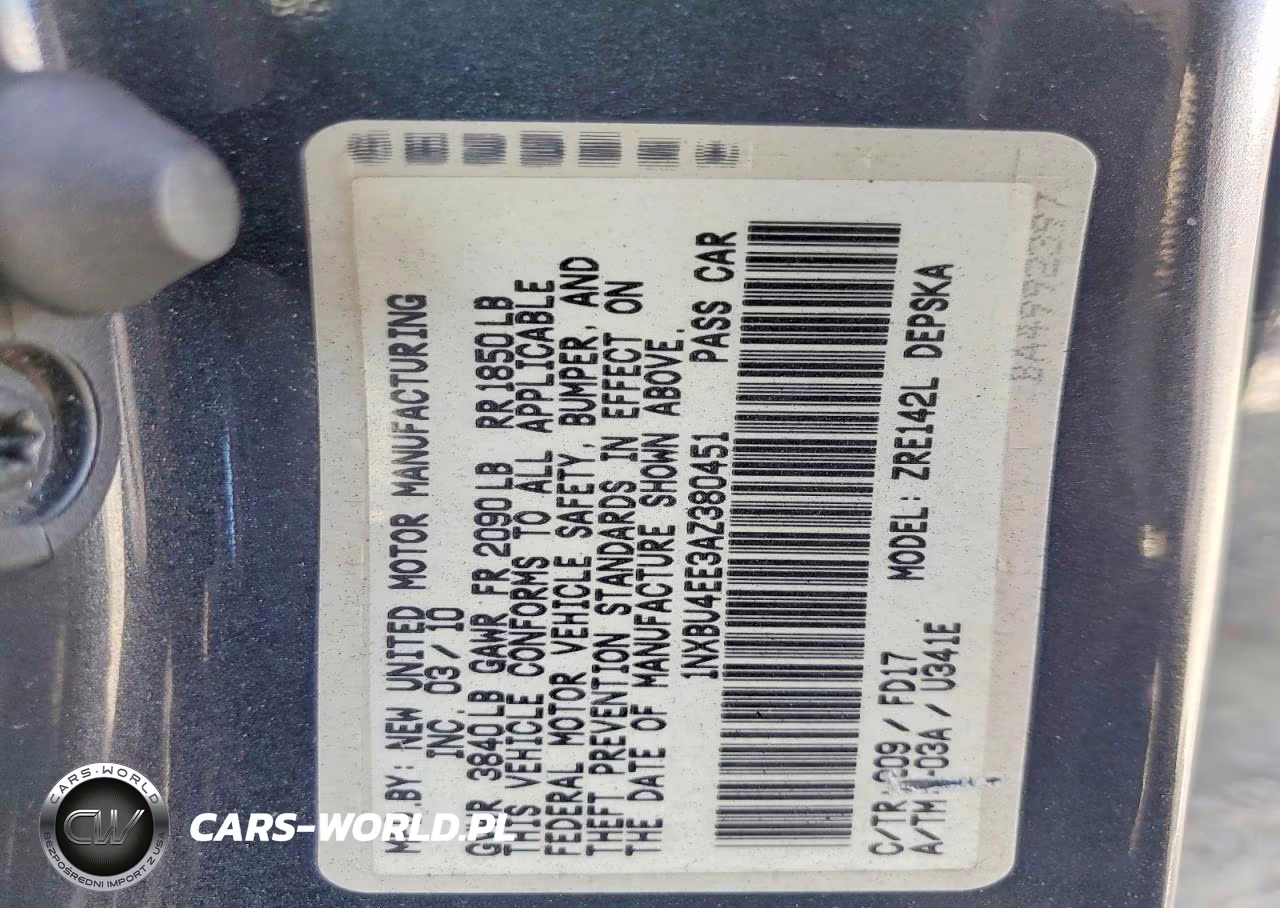 2010 Toyota Corolla S VIN:1NXBU4EE3AZ380451 - 12