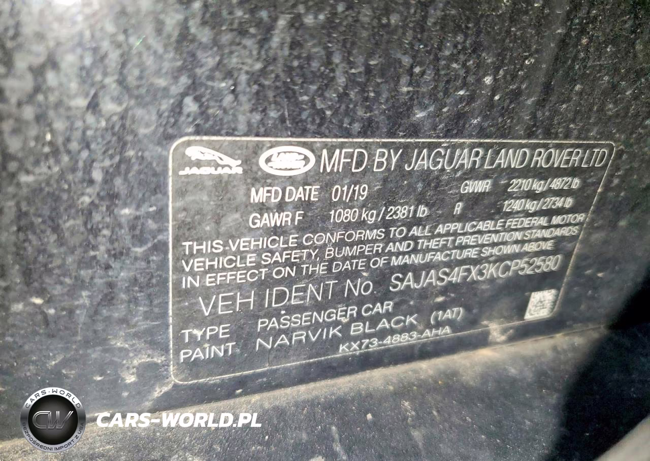 2019 Jaguar Xe VIN:SAJAS4FX3KCP52580 - 12