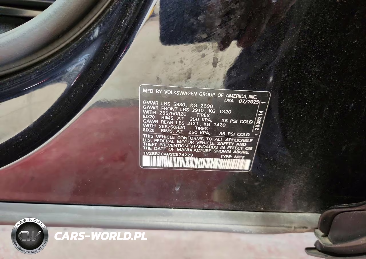 2025 Volkswagen Atlas Sel VIN:1V2BR2CA8SC574229 - 12
