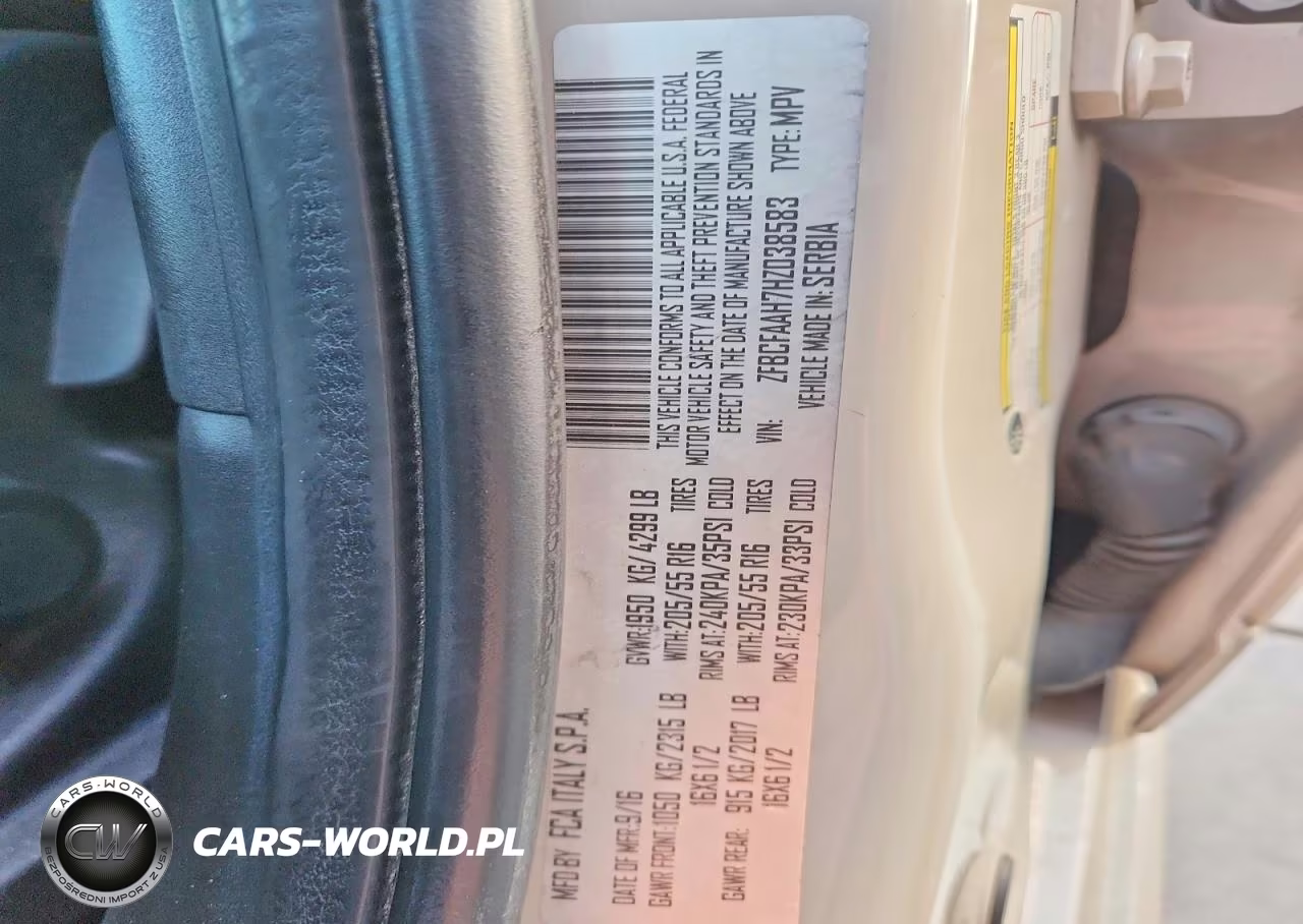 2017 Fiat 500L Pop VIN:ZFBCFAAH7HZ038583 - 13