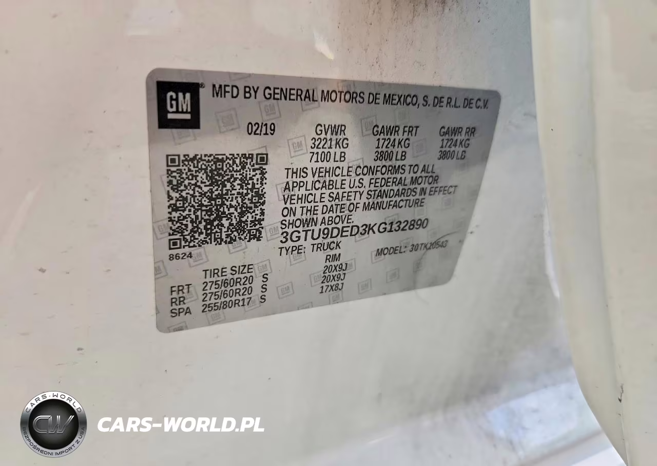 2019 GMC Sierra K1500 Slt VIN:3GTU9DED3KG132890 - 13