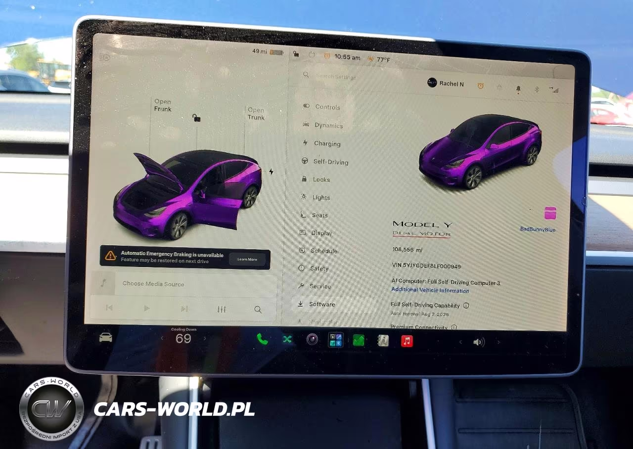 2020 Tesla Model Y VIN:5YJYGDEF8LF000949 - 9