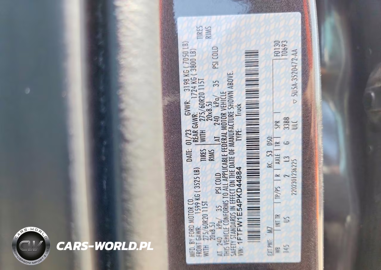 2023 Ford F150 Supercrew VIN:1FTFW1E54PKD44884 - 12