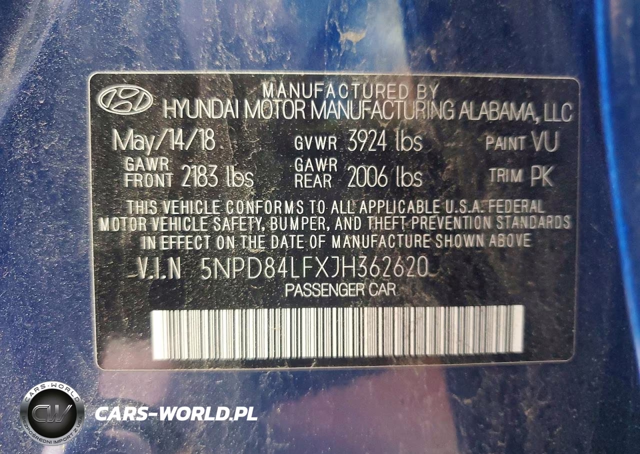 2018 Hyundai Elantra Sel VIN:5NPD84LFXJH362620 - 13