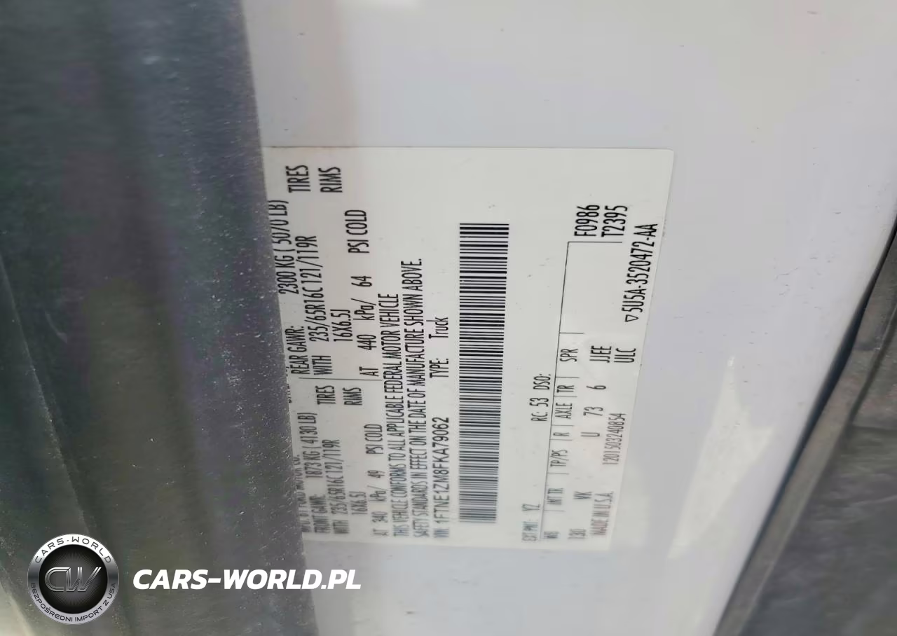 2015 Ford Transit T-150 VIN:1FTNE1ZM8FKA79062 - 14