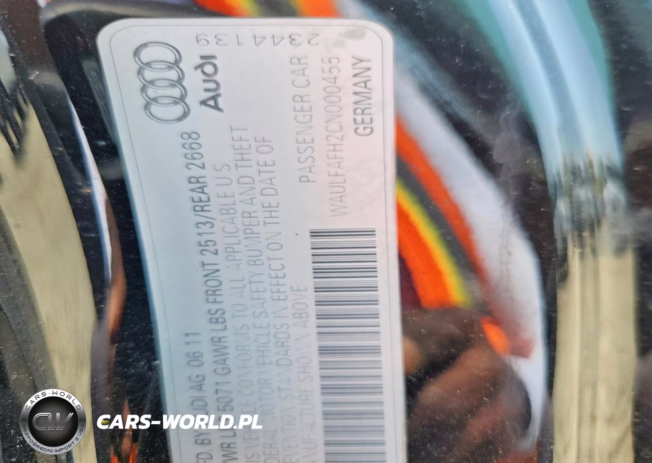 2012 Audi A5 Premium Plus VIN:WAULFAFH2CN000455 - 12