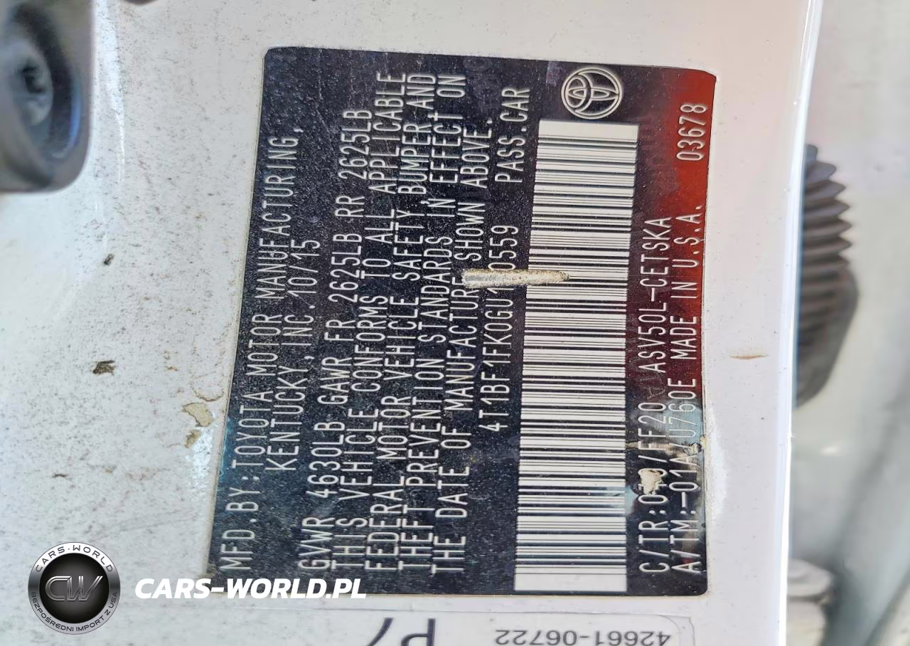 2016 Toyota Camry Se VIN:4T1BF1FK0GU160559 - 13