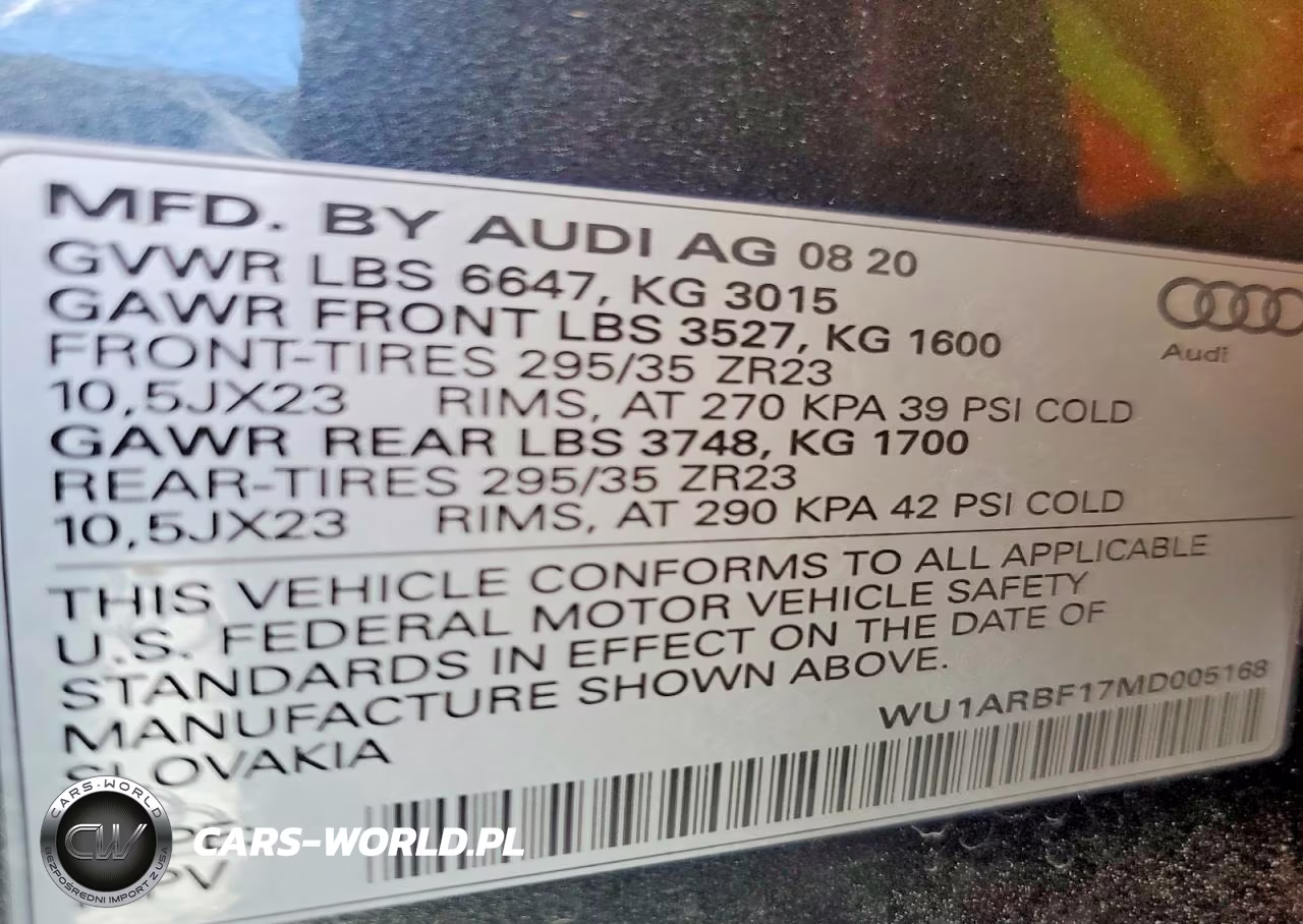 2021 Audi Rs Q8 VIN:WU1ARBF17MD005168 - 13