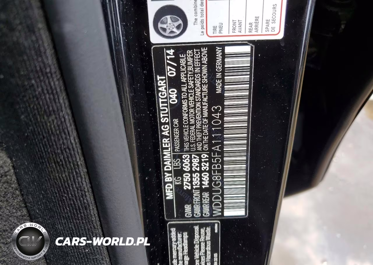 2015 Mercedes-Benz S 550 4Matic VIN:WDDUG8FB5FA111043 - 12