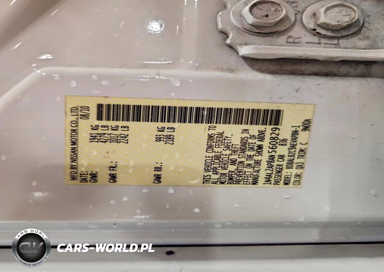 2010 Nissan Altima Base-S VIN:1N4AL2AP8AN560829 - 13