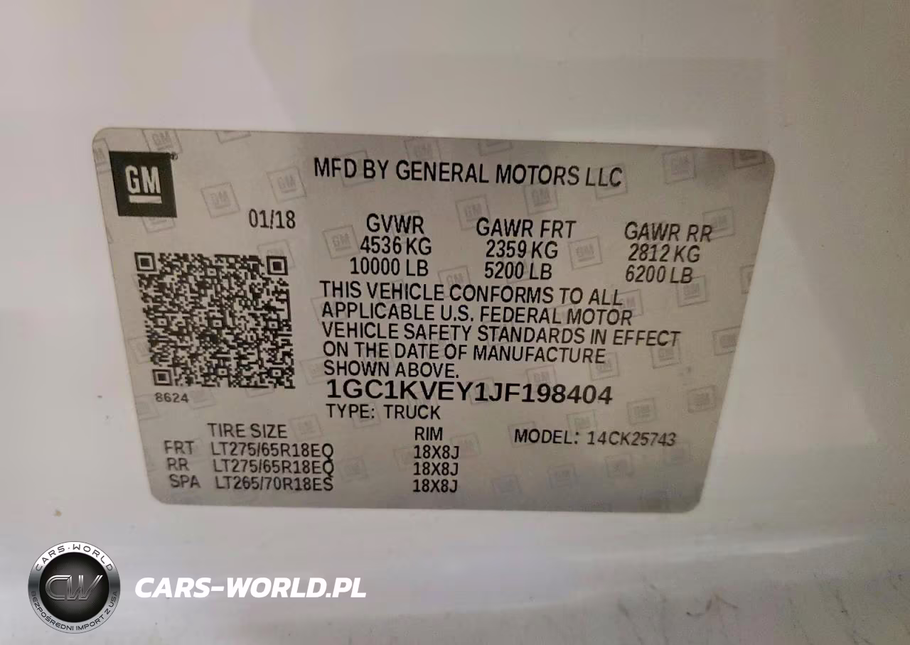 2018 Chevrolet Silverado K2500 Heavy Duty Lt VIN:1GC1KVEY1JF198404 - 12