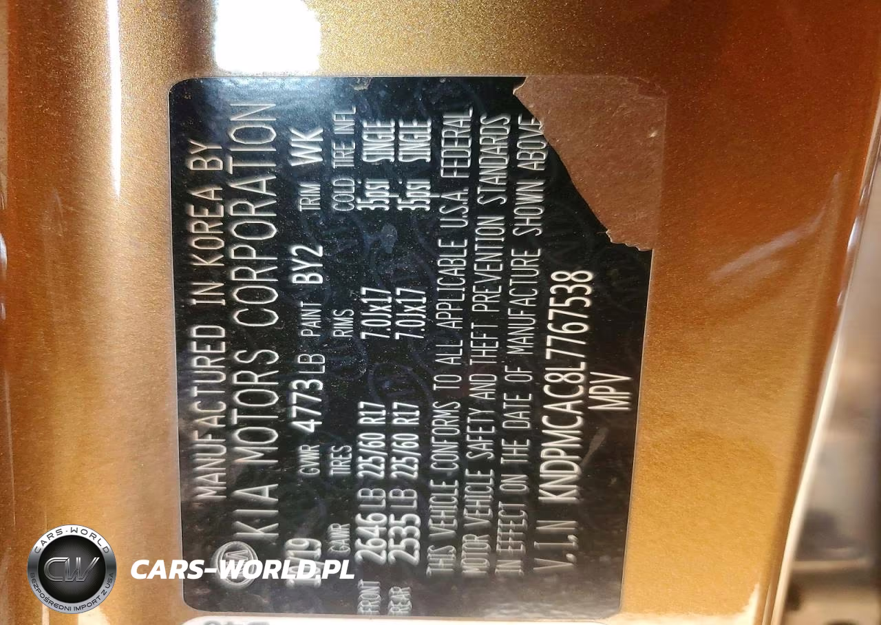 2020 Kia Sportage Lx VIN:KNDPMCAC8L7767538 - 14