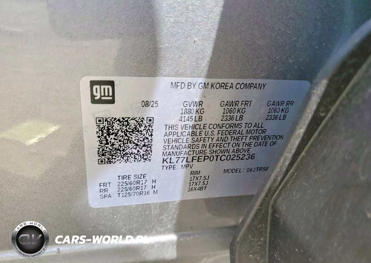 2026 Chevrolet Trax Ls VIN:KL77LFEP0TC025236 - 12