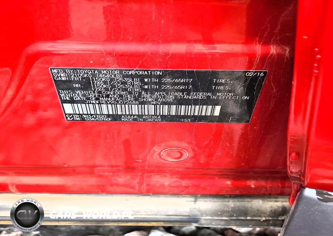2016 Toyota Rav4 Le VIN:JTMBFREV9GJ072688 - 13